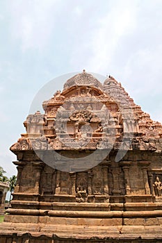 Tenkailasa shrine. Niches on the southern wall. Brihadisvara Temple complex, Gangaikondacholapuram, Tamil Nadu, India