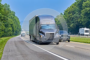 Tennessee Interstate Traffic On A Summer Morning