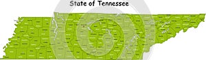 Tennessee map