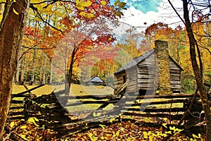 Tennessee pioneer cabin photo