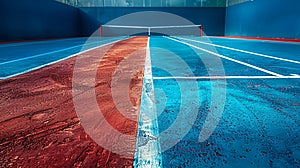 Tennis background with court lines photo