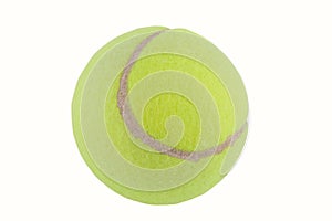 A tennis ball.