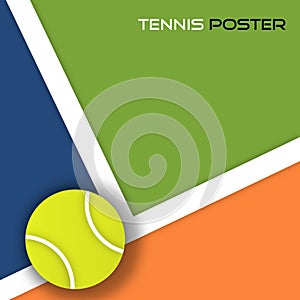 Tennis ball background photo