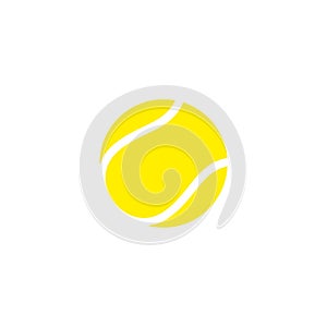 Tennis ball. Icon
