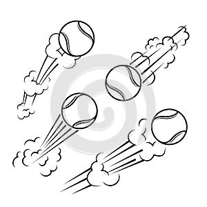 Tennis ball icons. Symbol or emblem.