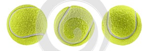 Tennis ball isolated white background - photography