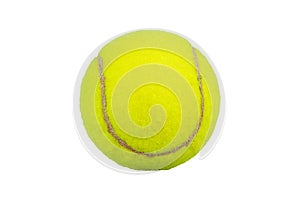 Tennis ball isolated on a white