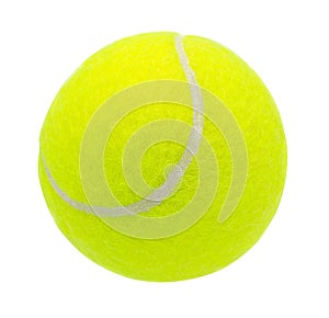tennis ball isolated on white background with clipping path,Closeup