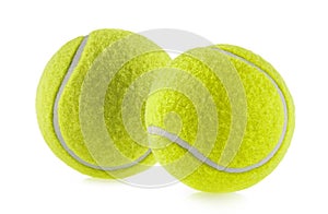 Tennis ball isolated white background - photography