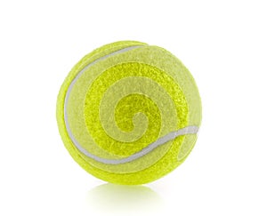 Tennis ball isolated white background - photography