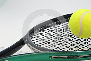 Tennis Ball and Racket