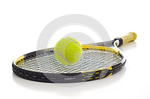 Tennis Ball and Racket