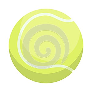 Tennis ball. Realistic sport ball vector illustration isolated on transparent background