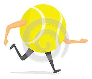 Tennis ball running or training