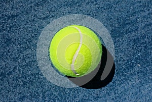 Tennis Ball With Seam Line Resembling Yin Yang Symbol