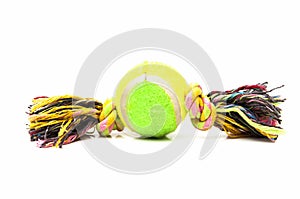 Tennis ball with string photo