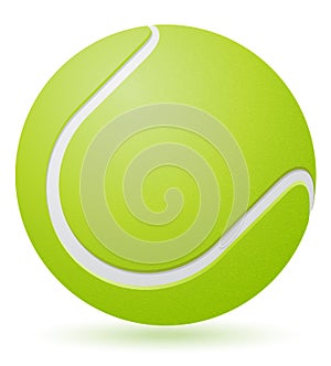 Tennis ball vector illustration