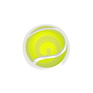 Tennis ball vector logo icon