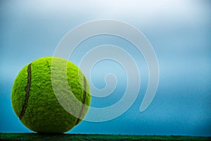 A tennis ball