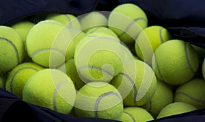 Tennis balls and carry bag