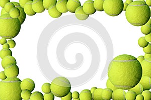 Tennis balls frame