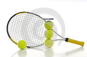 Tennis Balls and Racket