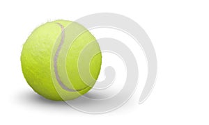 Tennis balls and rackets on desk