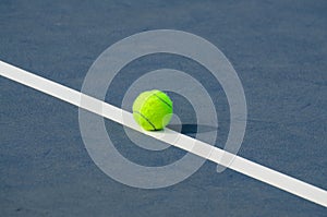 Tennis Balls shot on a outdoor tennis court