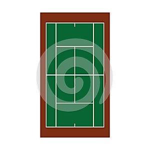 Tennis camp net isolated icon