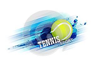 Tennis competition tournament template poster or banner vector design