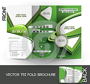 Tennis Competition Tri-Fold Brochure