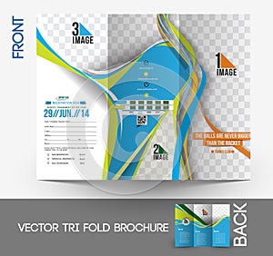 Tennis Competition Tri-Fold Brochure