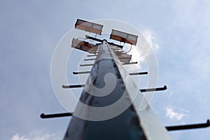 Tennis court floodlights