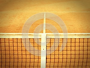 Tennis court with line and net (122)