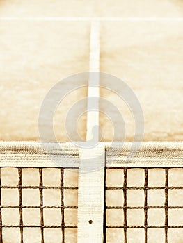 Tennis court with line and net (123)