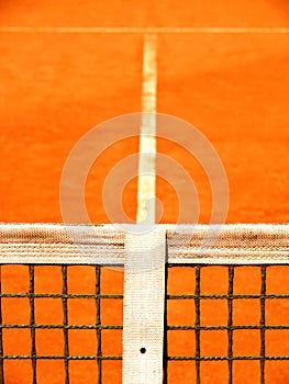 Tennis court with line and net (128)