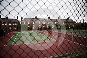 Tennis court neighborhood england houses