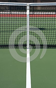 Tennis Court and Net