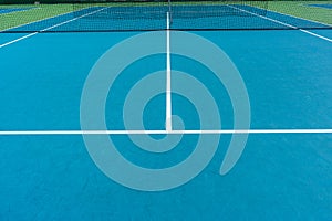 Tennis court outdoors