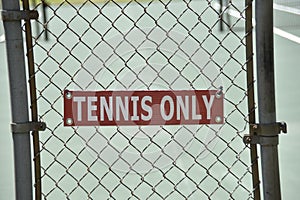 Tennis Court for Singles or Doubles Play