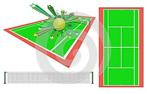 Tennis design element