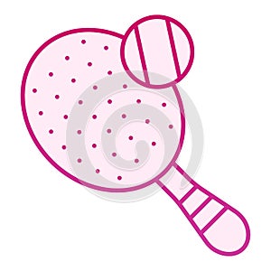 Tennis flat icon. Playing racket pink icons in trendy flat style. Sport equipment gradient style design, designed for