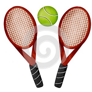 Tennis Green sport Hand drawing