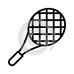 Tennis thin line vector icon