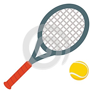 Tennis Isolated Vector Illustration Icon editable