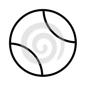 Tennis thin line vector  icon