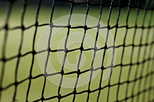 Tennis net with green background