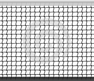 Tennis Net Horizontal Seamless Pattern Background. Vector Illustration