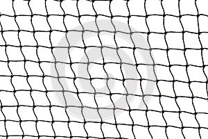 Tennis net isolated on white background with clipping path