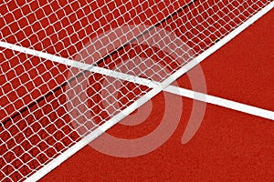 Tennis net and lines